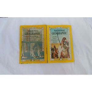 Vintage Bundle of two (2) 1966 National Geographic magazines